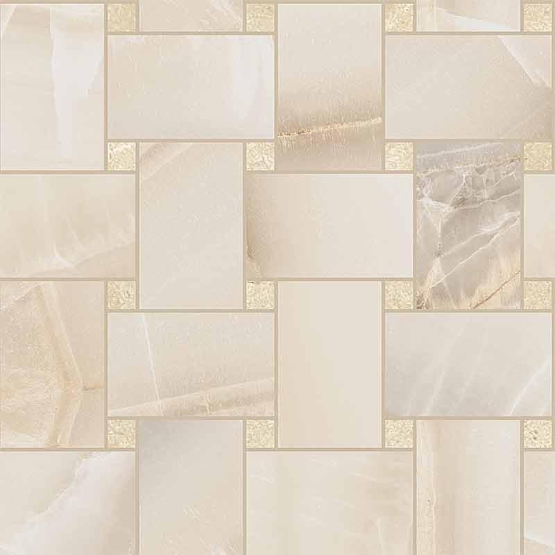 Ceramica Sant'Agostino AKOYA MAXI RETE IVORY KRY  30x30 cm 10 mm Krystal 