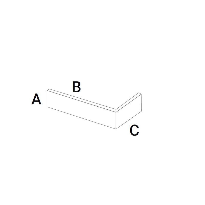 EMIL KOTTO Angolare Brick Gesso