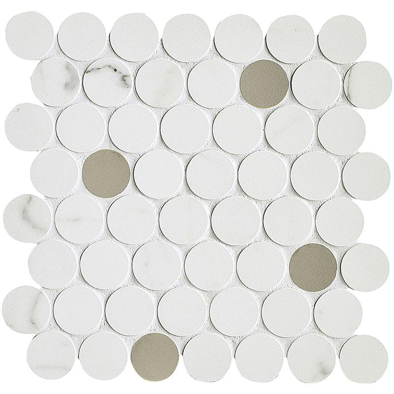 Marazzi MAGNIFICA STATUARIO MOSAICO CIRCLE  31x31 cm 7 mm Matt 