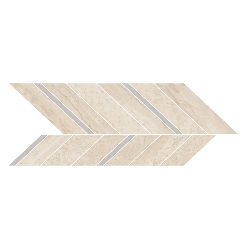 Marazzi MYSTONE TRAVERTINO Navona Mosaico Freccia  19,8x52,1 cm 10 mm Matt 