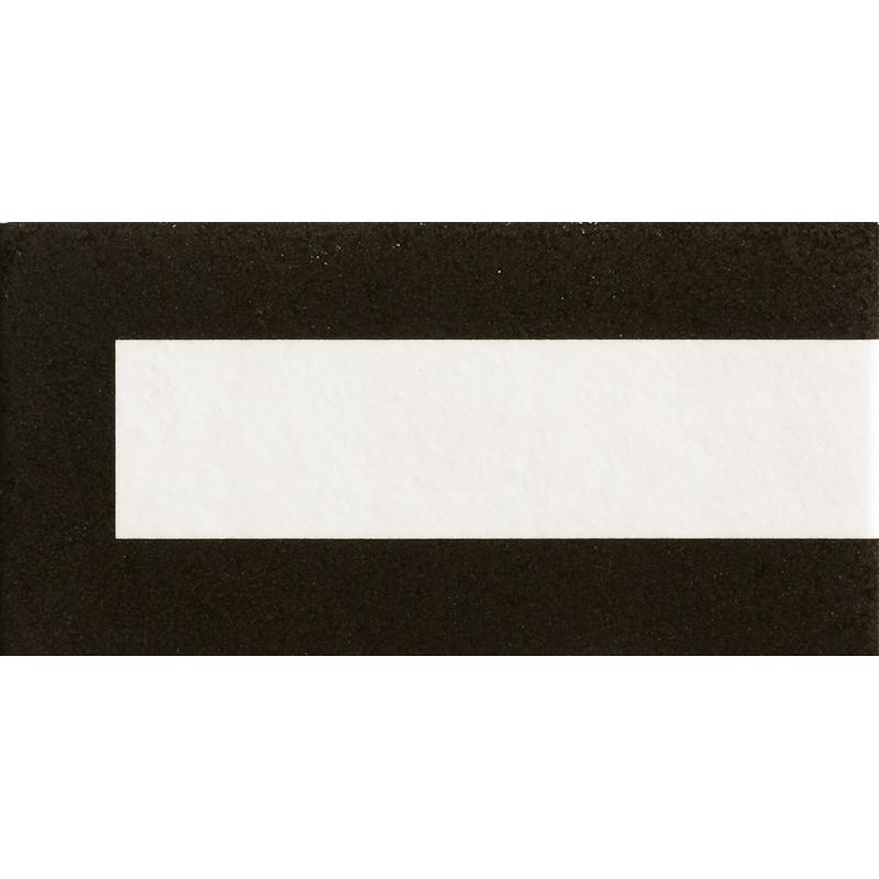 Mutina MATTONELLE MARGHERITA FRAME BLACK  20,5x10,1 cm 10 mm Silk Semi Glossy 