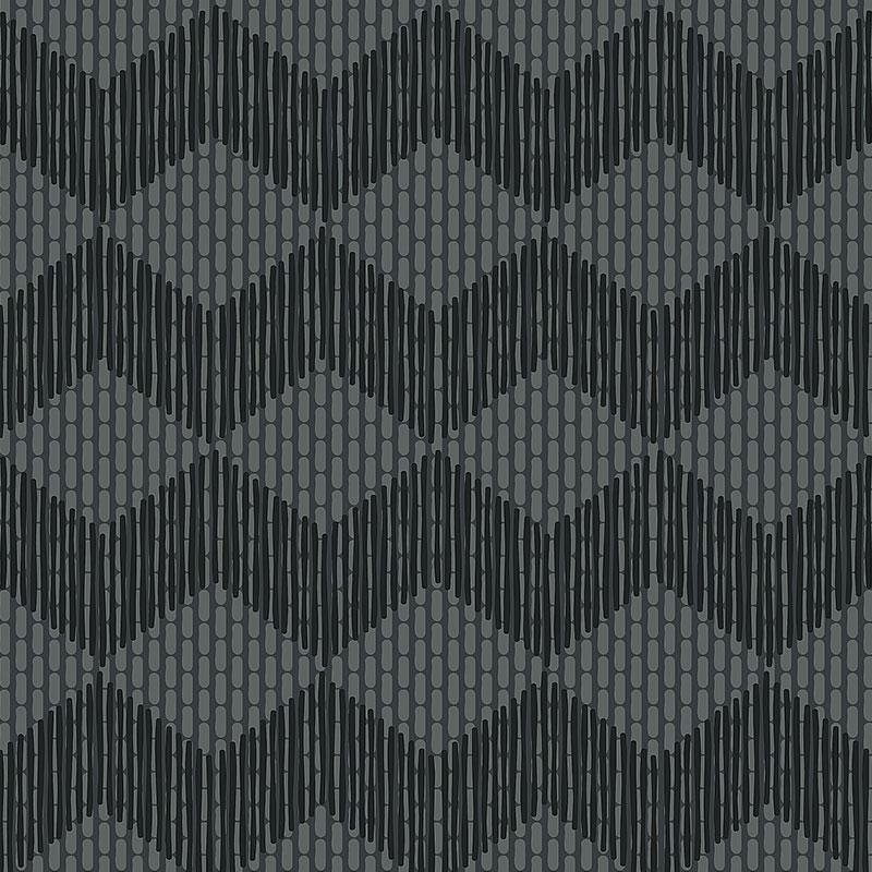 Mutina TAPE ZIGZAG BLACK  20,5x20,5 cm 10 mm Geglazuurd 