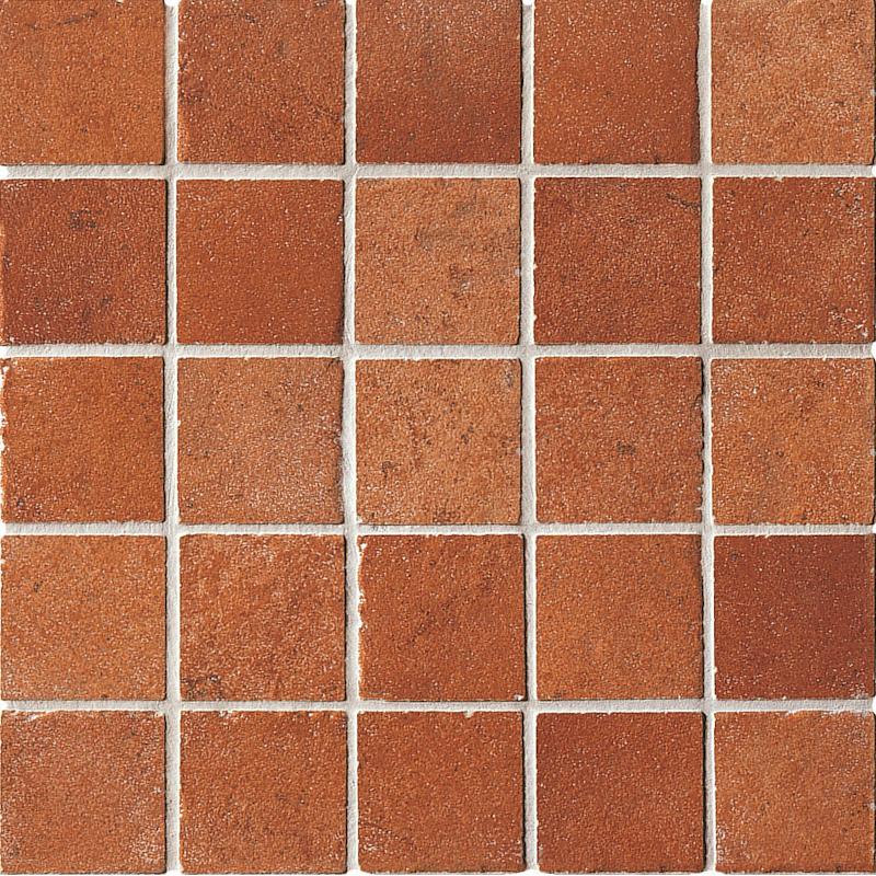 ABK PETRAIA Mosaico Quadretti Rosso  33,3x33,3 cm 8.5 mm Matt 