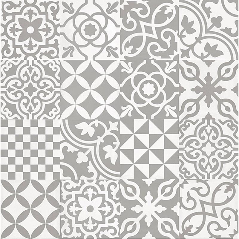 Ragno CONTRASTI DECORO MIX GRIGIO  20x20 cm 10 mm Matt 