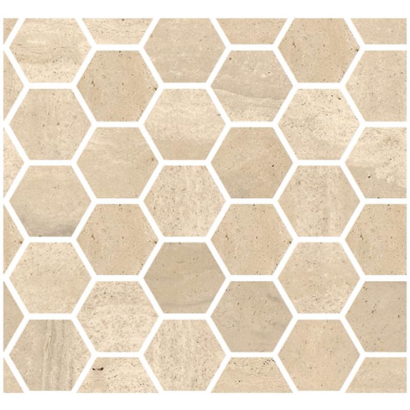 COEM REVERSO Mosaico Esagono Beige  30x30 cm 10 mm Matt 